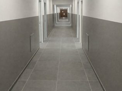 Protection murale dans un couloir